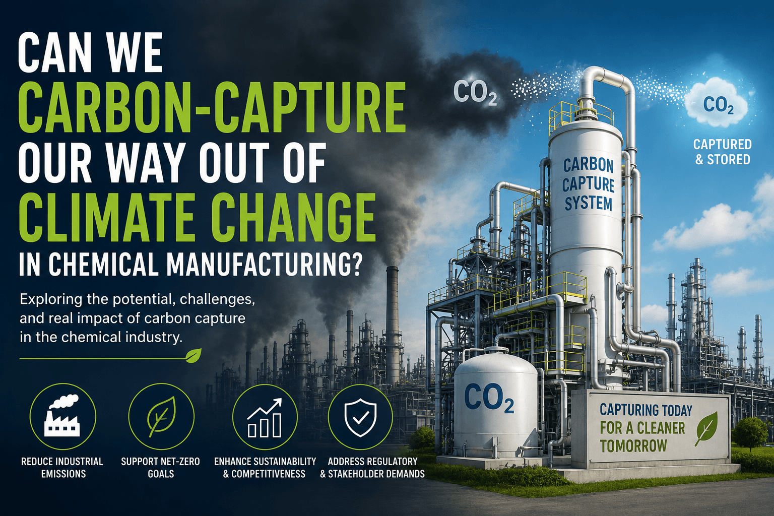 ¿Puede la captura de carbono salvar a la industria química del cambio climático?