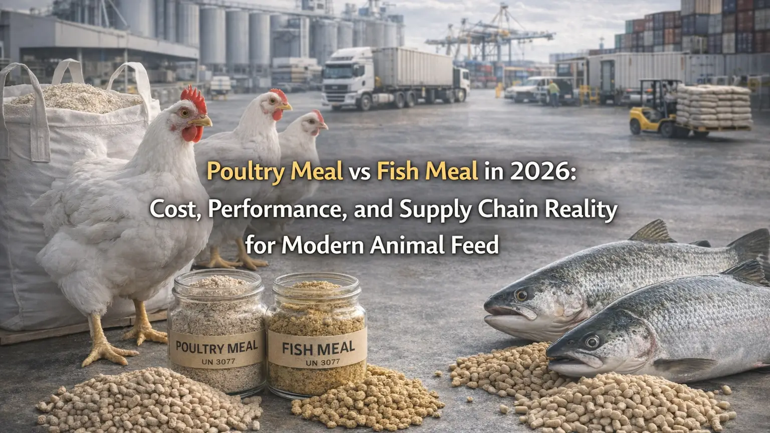Harina de aves de corral frente a harina de pescado en 2026: costo, rendimiento y realidad de la cadena de suministro para la alimentación animal moderna