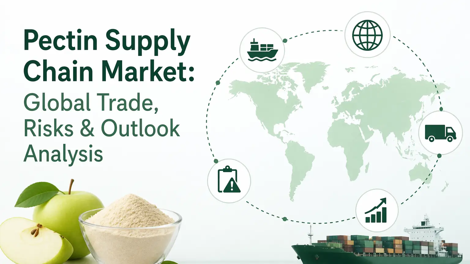 Mercado de la cadena de suministro de pectina: análisis del comercio mundial, los riesgos y las perspectivas