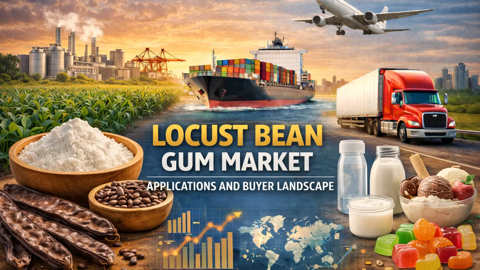 Mercado de goma de algarrofín: aplicaciones y panorama de compradores