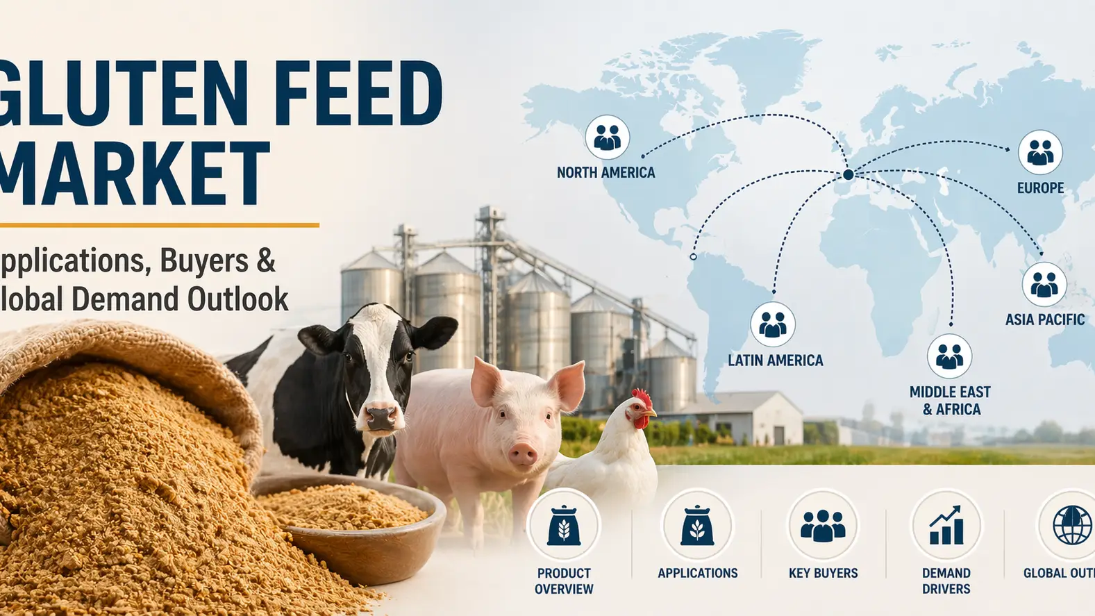 Mercado de piensos con gluten: aplicaciones, compradores y perspectivas de la demanda mundial