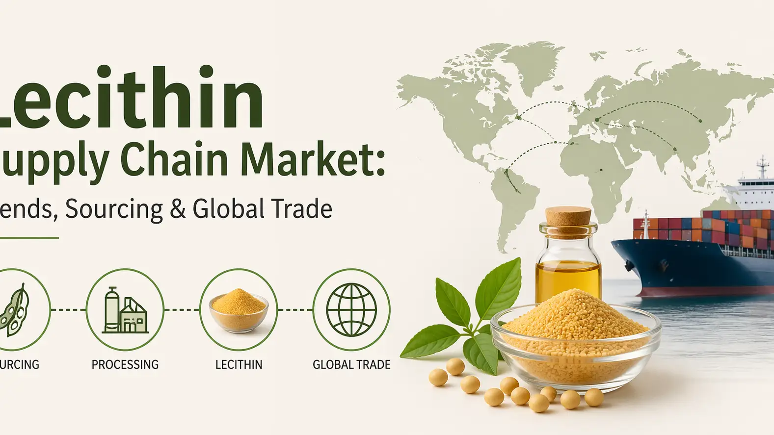 Mercado de la cadena de suministro de lecitina: tendencias, abastecimiento y comercio mundial