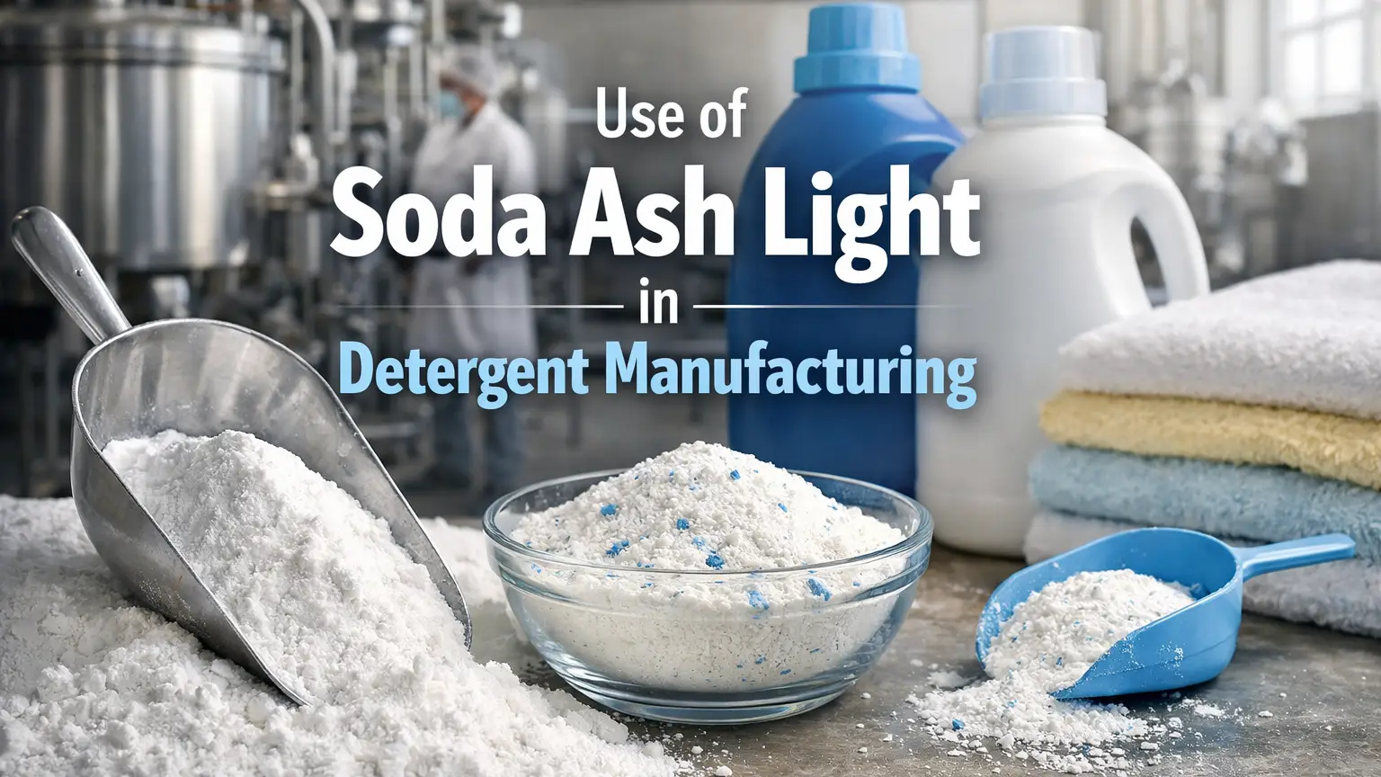 Use of Soda Ash Light in Detergent Manufacturing