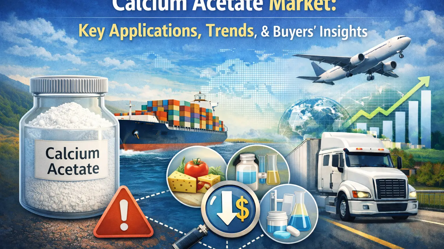 Mercado de acetato de calcio: aplicaciones clave, tendencias e ideas de los compradores